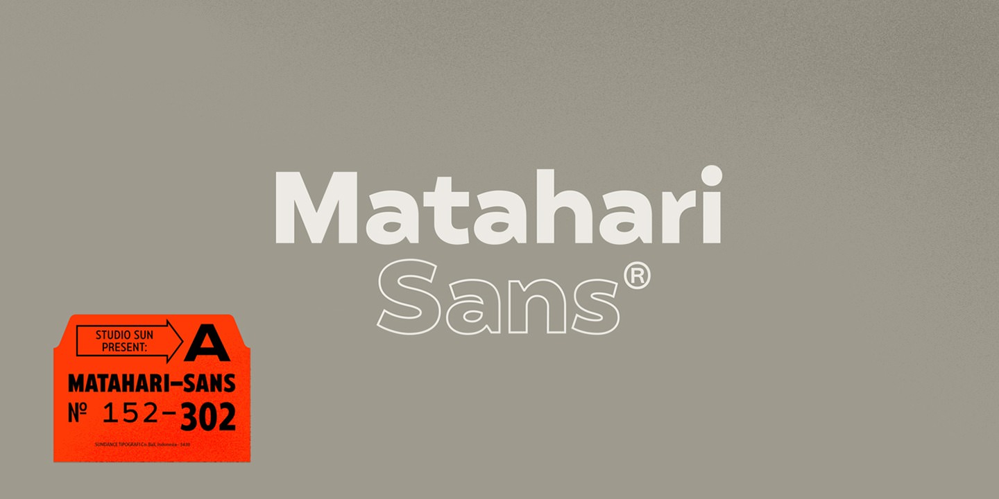 Matahari Sans 400 Regular Font preview